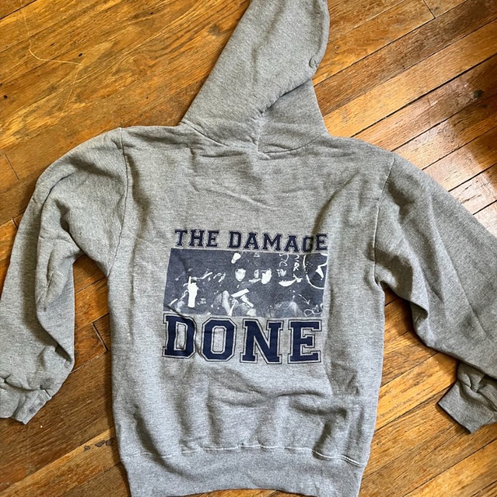 Vintage The Damage Done Hoodie Hardcore Punk 00s